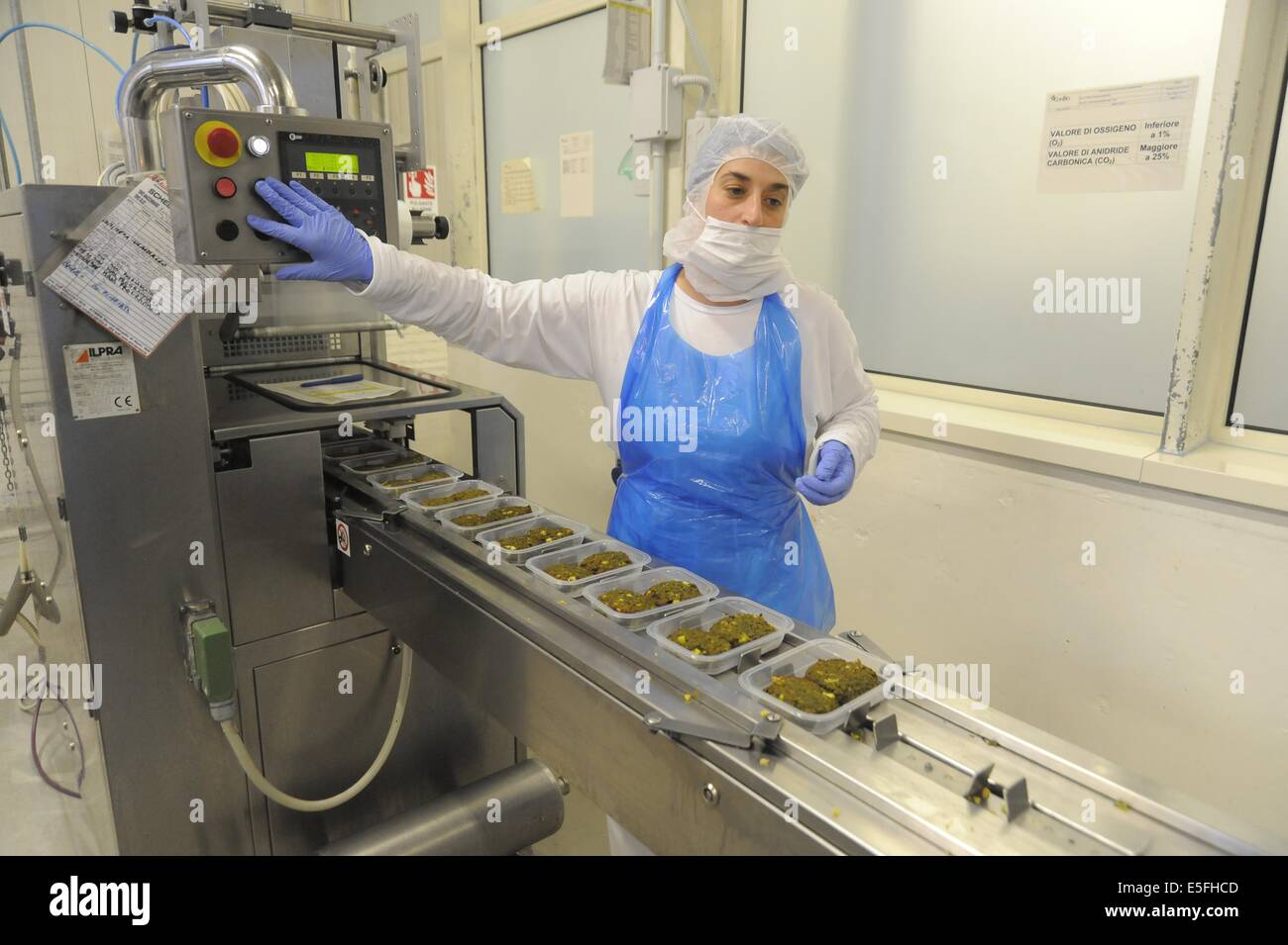 Con.Bio. a Santarcangelo di Romagna, azienda leader in Italia per la produzione di vegetali e alimenti biologici Foto Stock