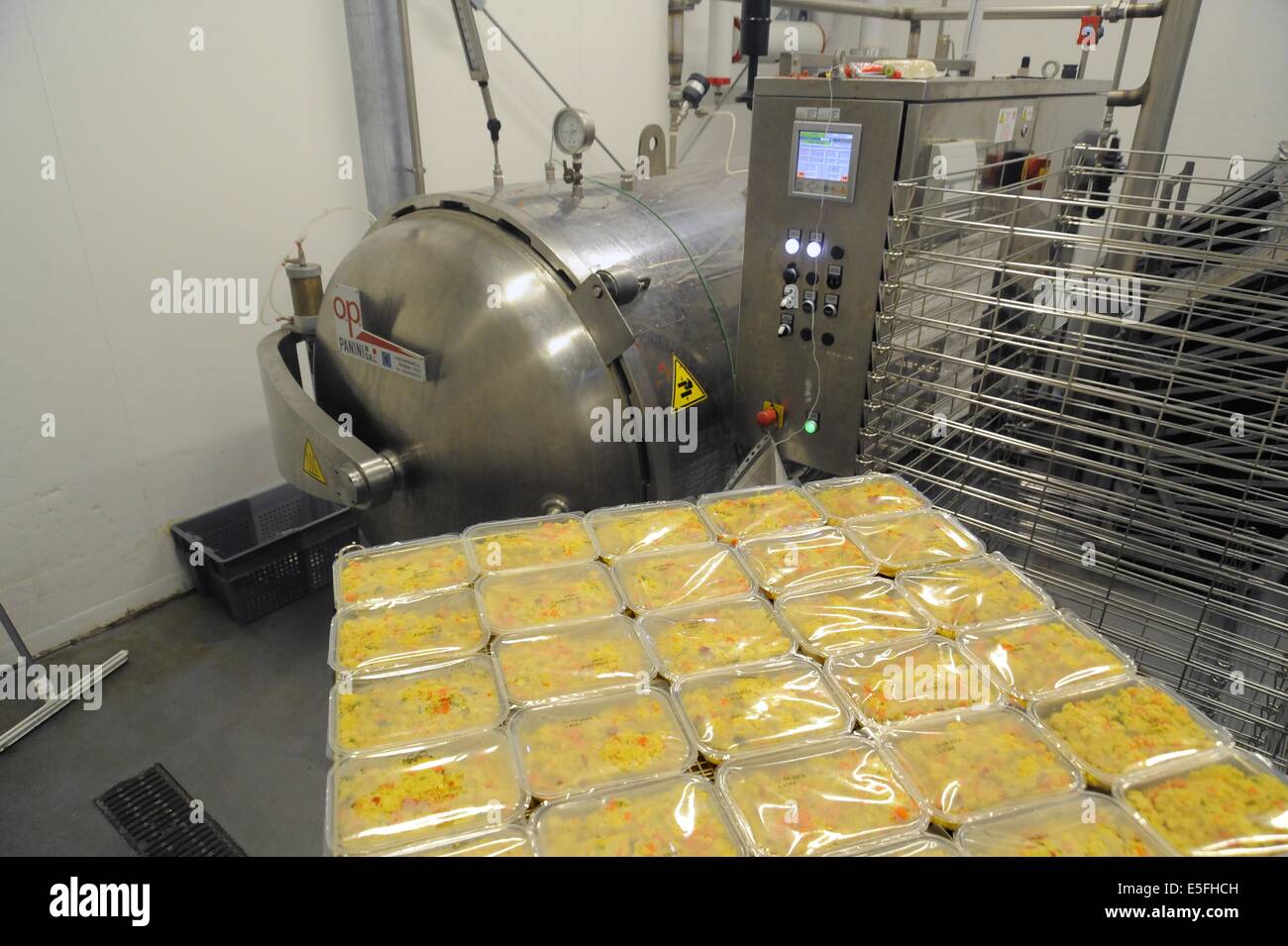 Con.Bio. a Santarcangelo di Romagna, azienda leader in Italia per la produzione di vegetali e alimenti biologici Foto Stock