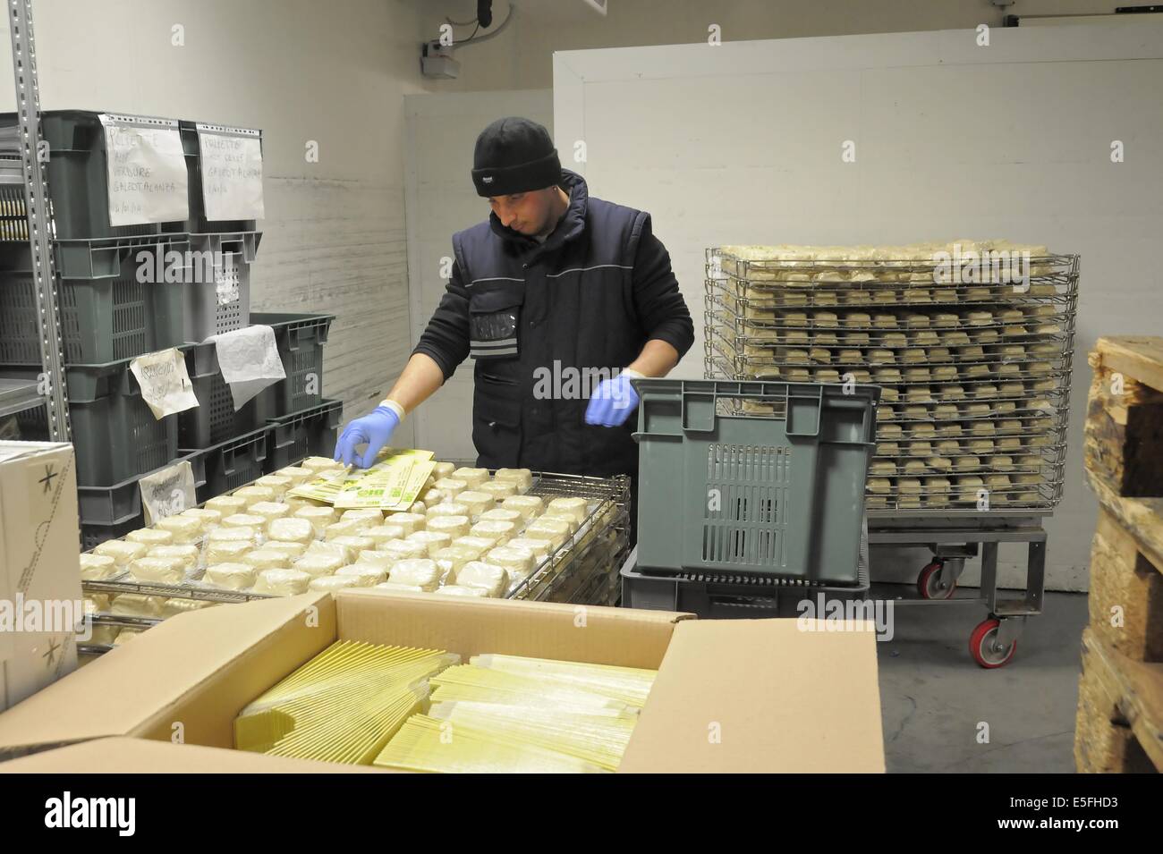 Con.Bio. a Santarcangelo di Romagna, azienda leader in Italia per la produzione di vegetali e alimenti biologici Foto Stock