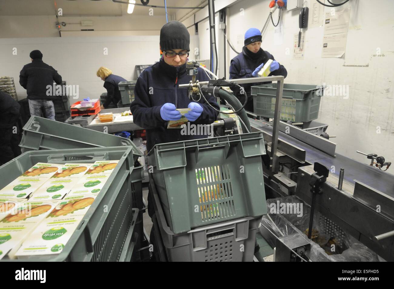 Con.Bio. a Santarcangelo di Romagna, azienda leader in Italia per la produzione di vegetali e alimenti biologici Foto Stock