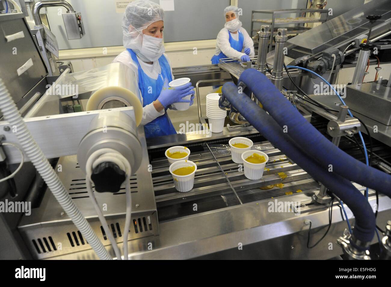 Con.Bio. a Santarcangelo di Romagna, azienda leader in Italia per la produzione di vegetali e alimenti biologici Foto Stock