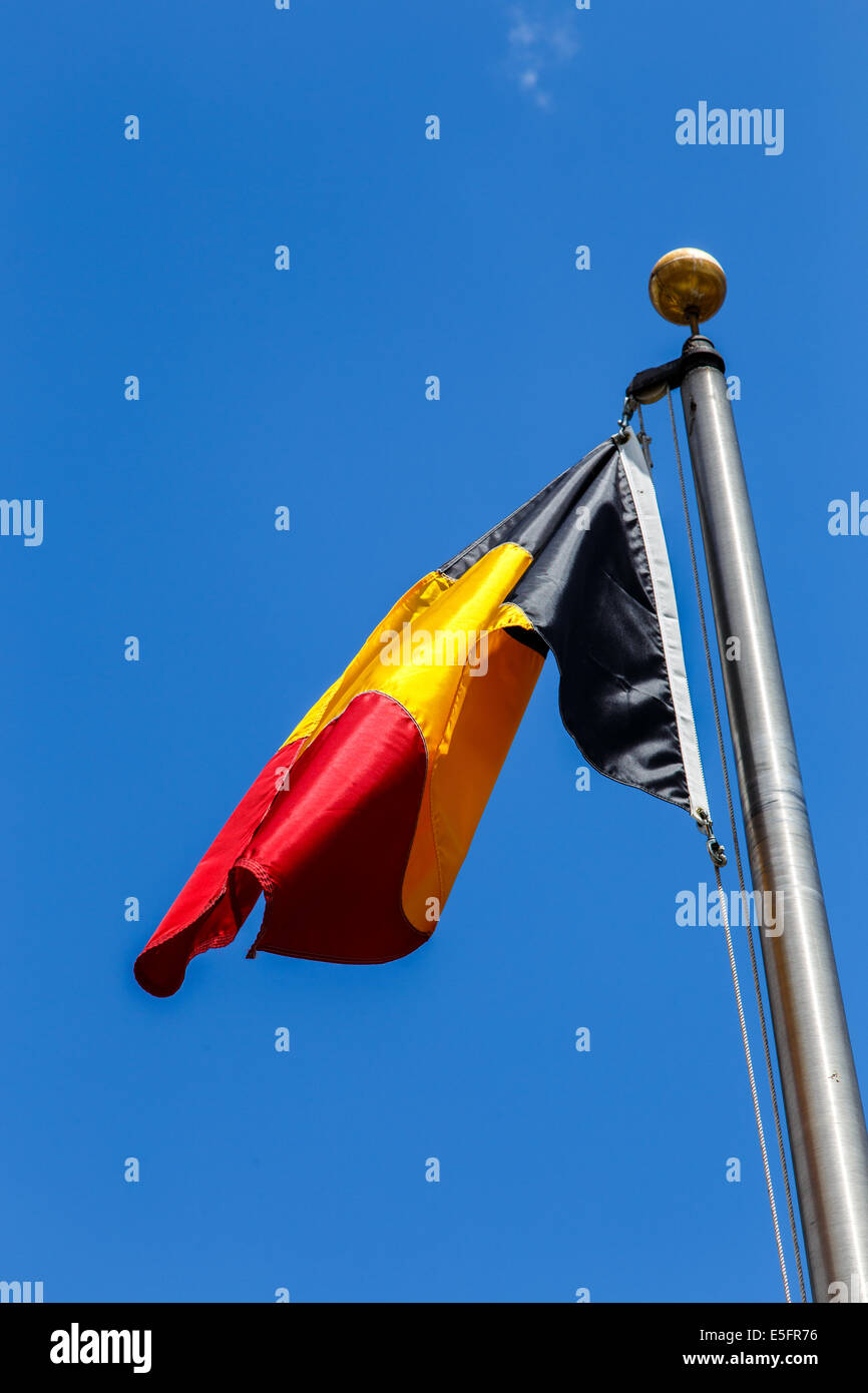 Bandiera del Belgio Foto Stock