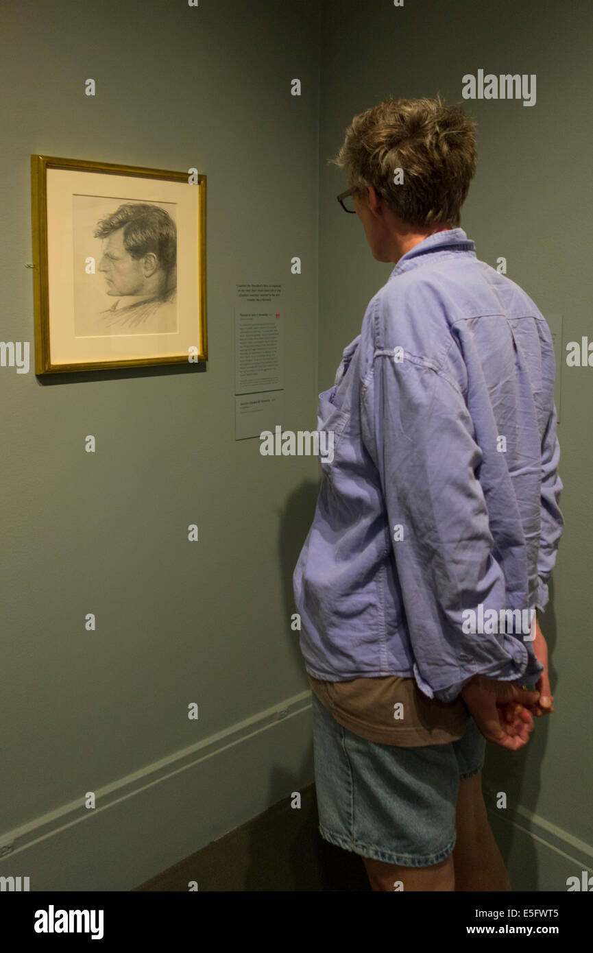 Jamie Wyeth mostra presso il Museo delle Belle Arti di Boston MA Foto Stock