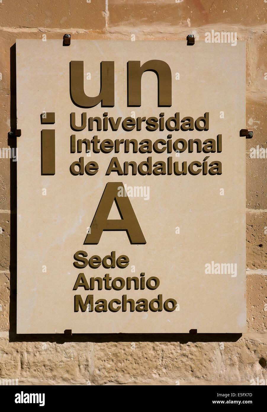 Università Internazionale di Andalusia-UNIA. Sede Antonio Machado. Baeza. Jaén-provincia. Spagna Foto Stock