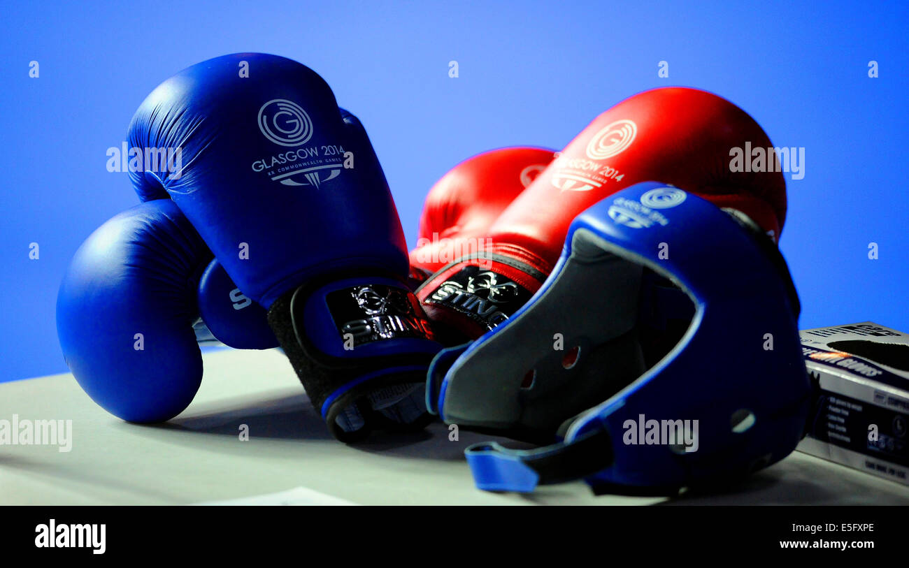 GLASGOW GIOCHI DEL COMMONWEALTH BOX PUGILATO SECC GLASGOW Scozia 30 Luglio 2014 Foto Stock
