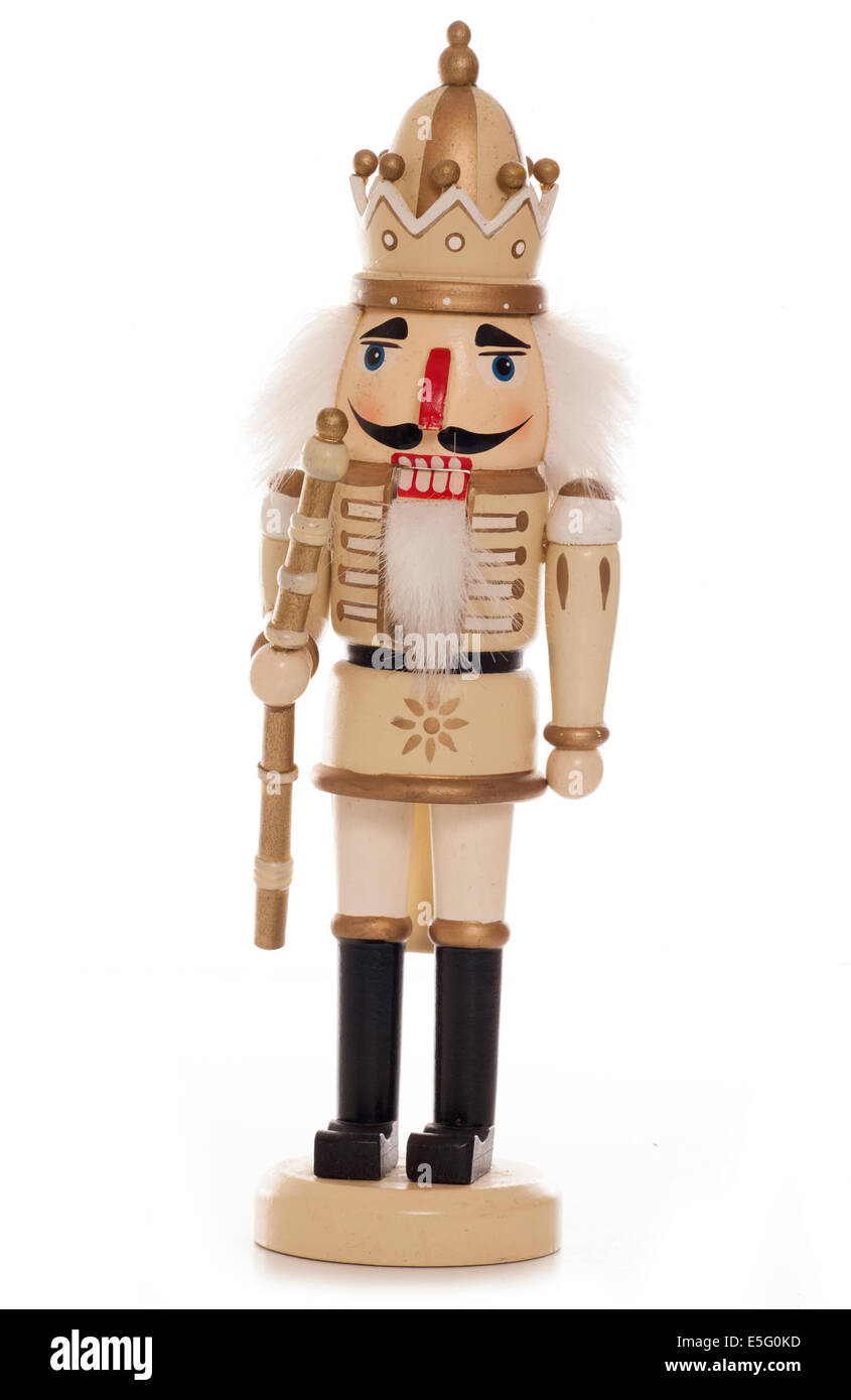 Schiaccianoci natale decorazione studio ritaglio Foto Stock