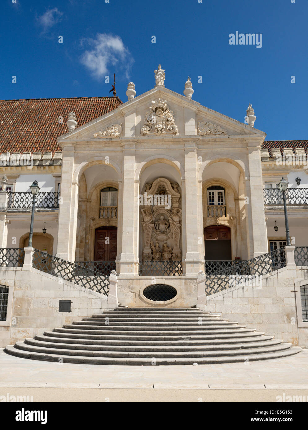 Il Portogallo, Beira Litoral, Università di Coimbra portico Foto Stock