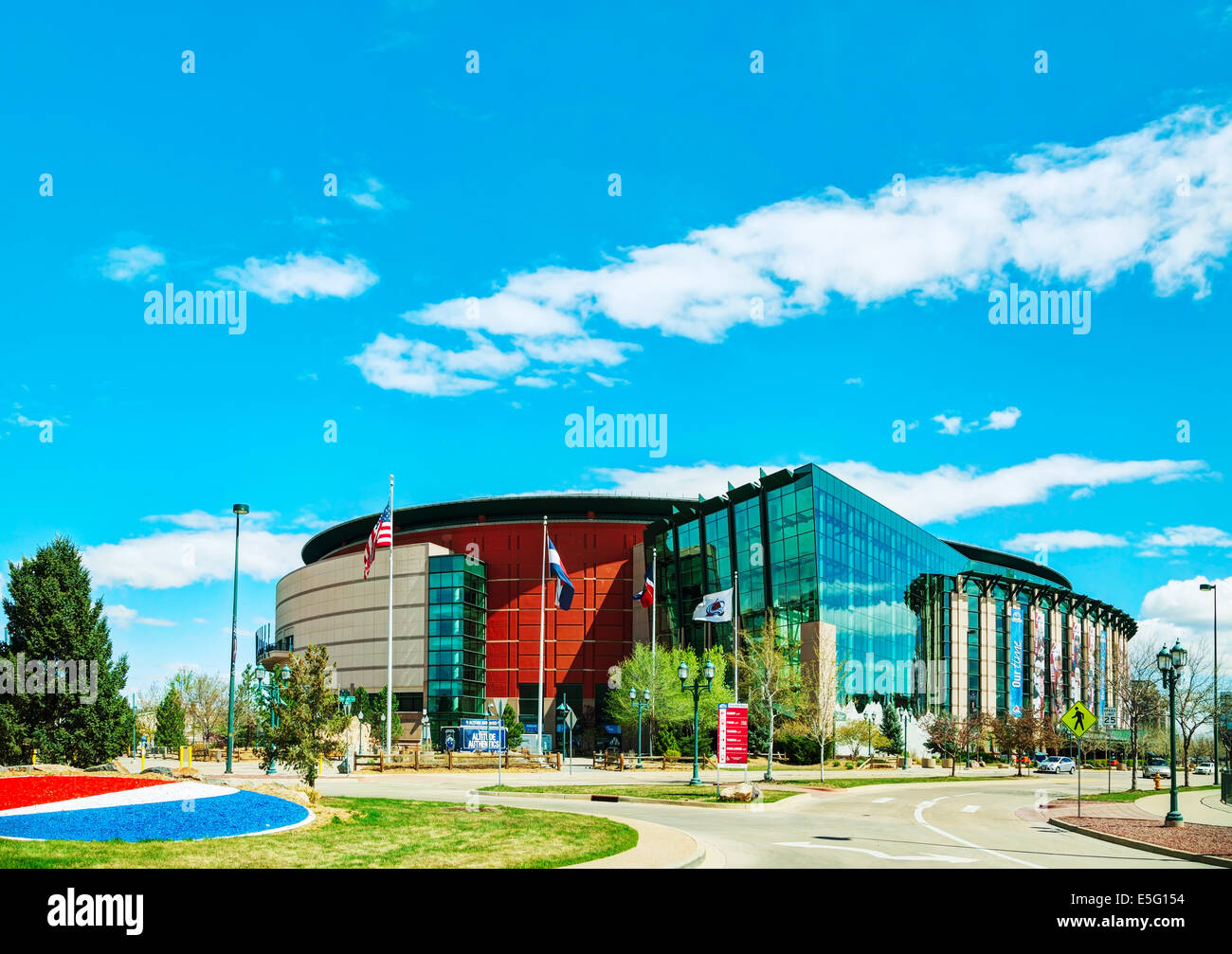 DENVER - Aprile 30, 2014: il Pepsi Center il 30 aprile 2014 a Denver in Colorado. Si tratta di un multi-purpose arena a Denver in Colorado, uni Foto Stock