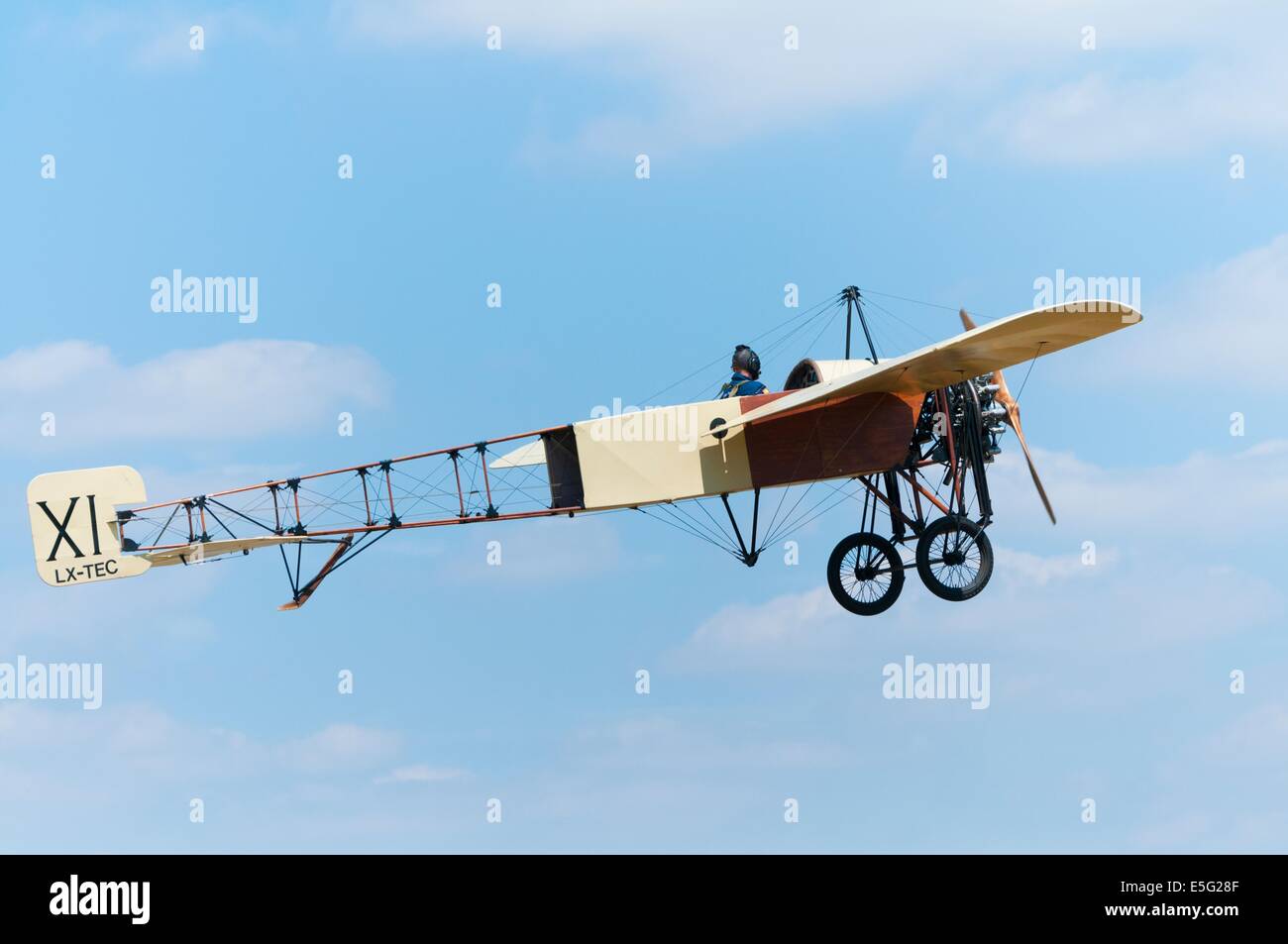 Replica del vecchio piano Bleriot XI, Francia Foto Stock