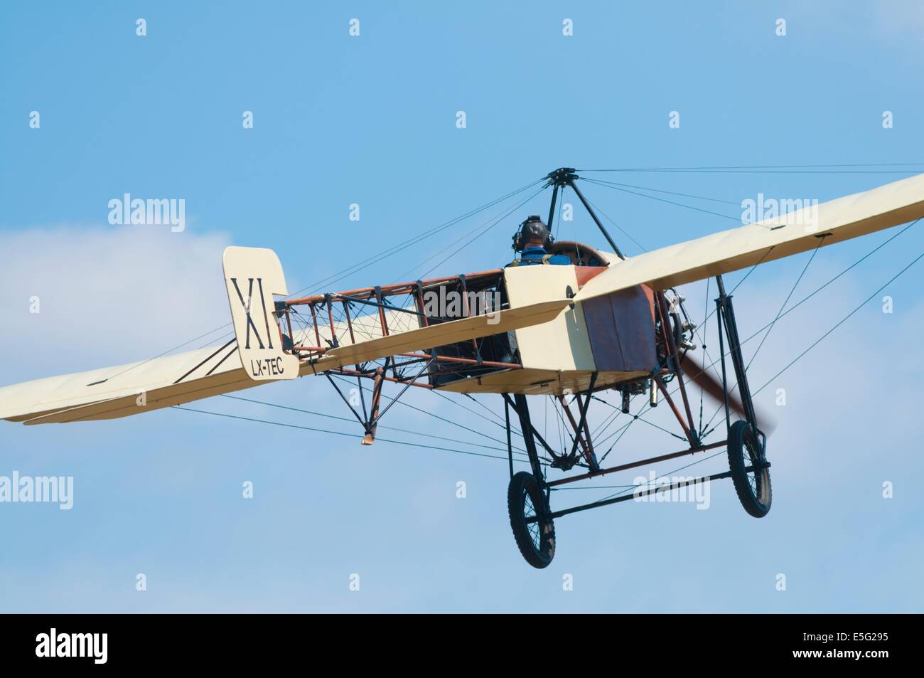 Replica del vecchio piano Bleriot XI, Francia Foto Stock