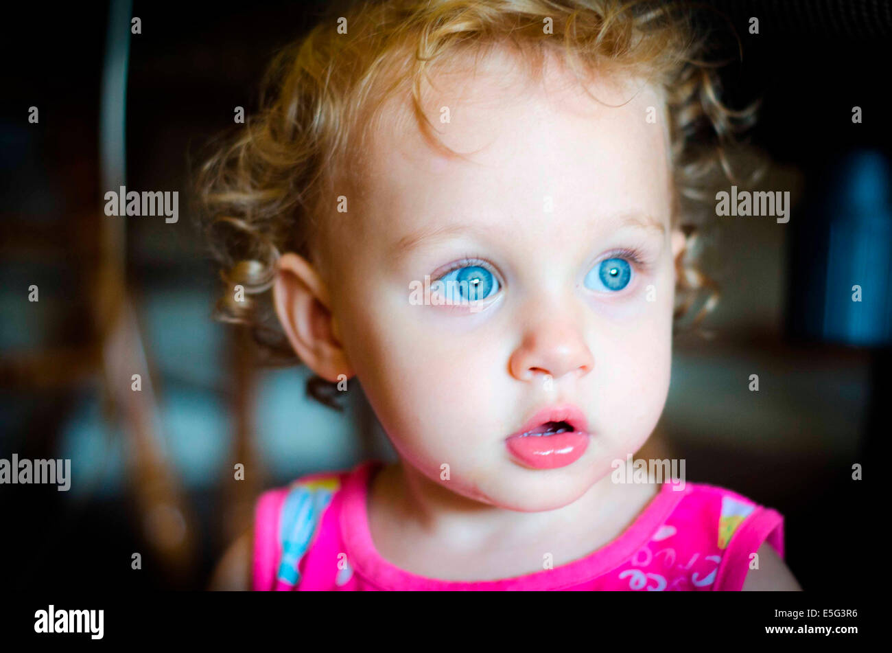 Ritratto di bambina (6-11 mesi) Foto Stock