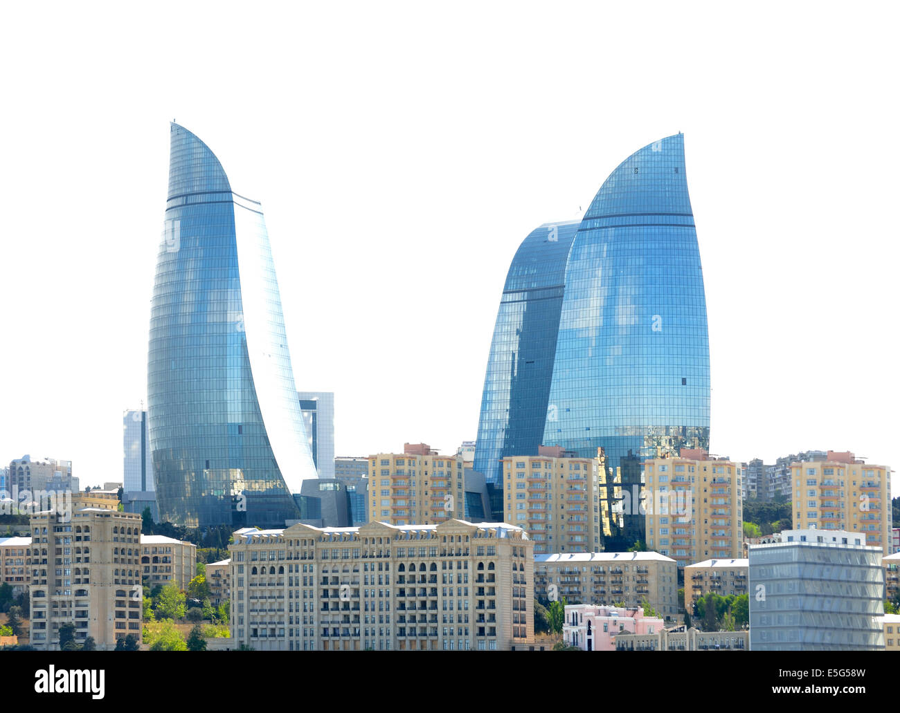 Torri a fiamma, Baku, Azerbaijan Foto Stock