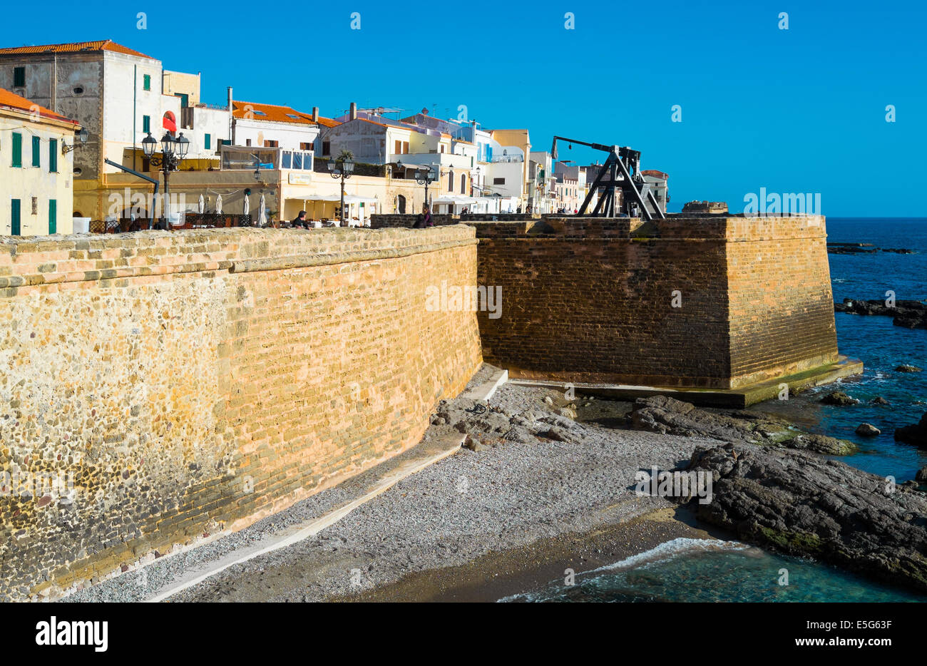 Il centro di Alghero, Sardegna, Italia Foto Stock