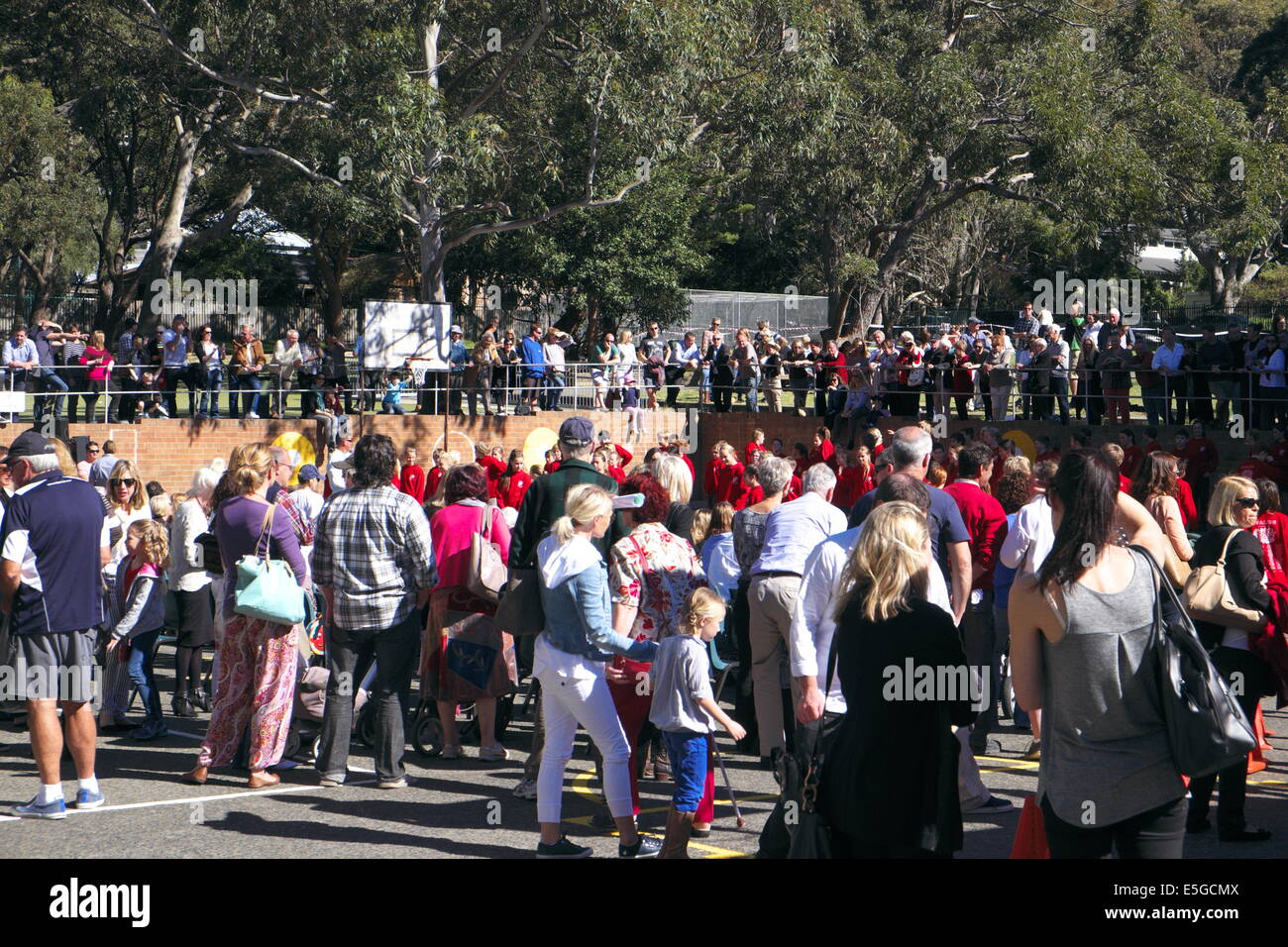 Durante NSW settimana dell'istruzione in Australia, scuole mettere nei giorni di apertura per i genitori e amici, qui in una scuola pubblica di Sydney Foto Stock