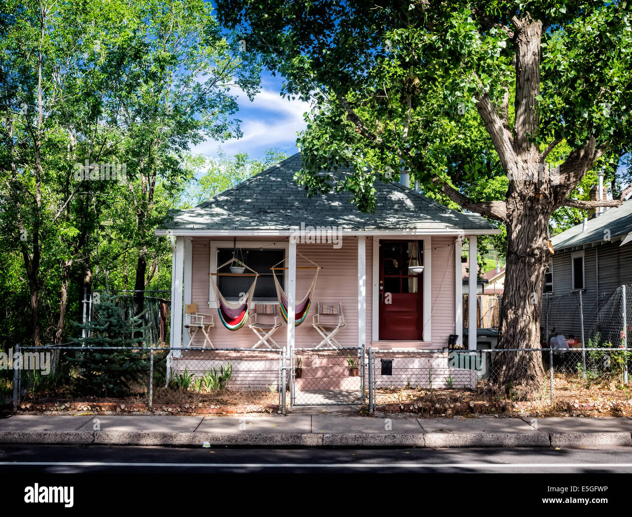 Casa Rosa a Flagstaff, in Arizona USA Foto Stock