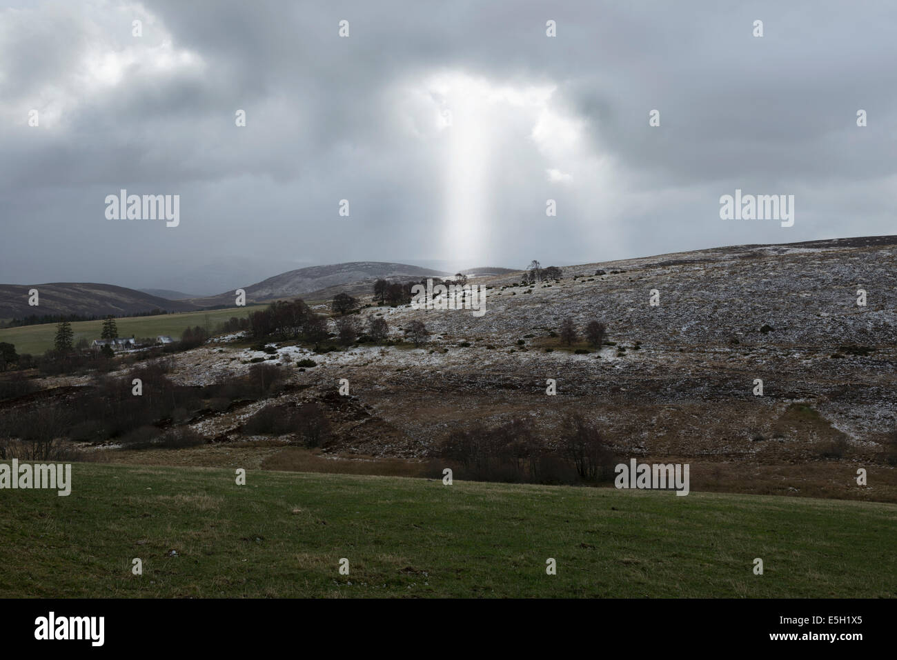 Questo paesaggio è stato preso a Cairngorms National Park. Foto Stock