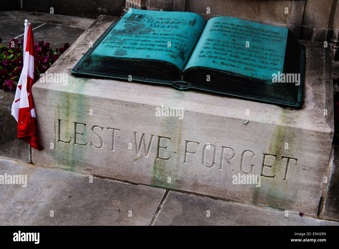 Guelph Ontario in Canada. John McCrae House e giardini. Autore del poema In Flanders Fields Foto Stock