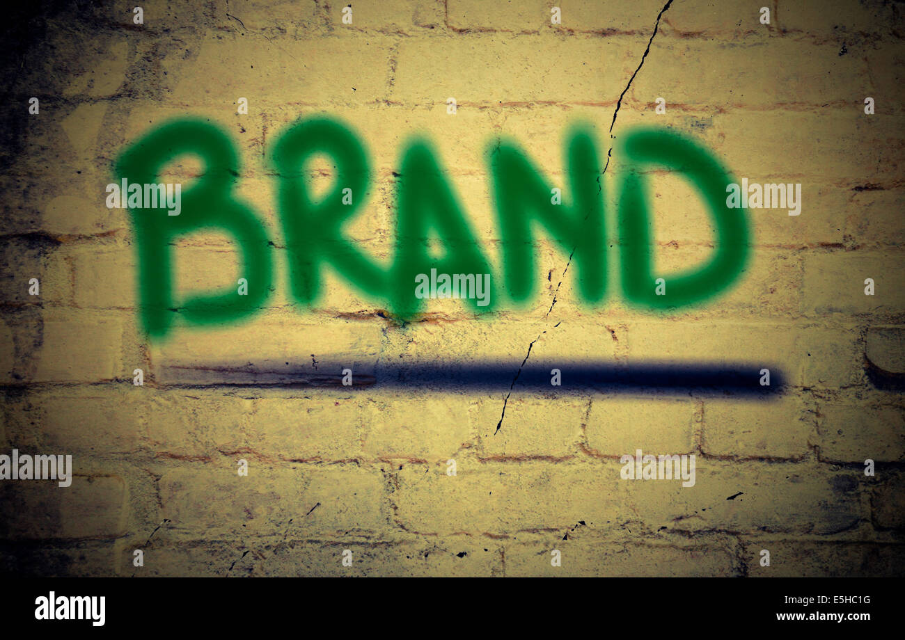 Concetto di marca Foto Stock