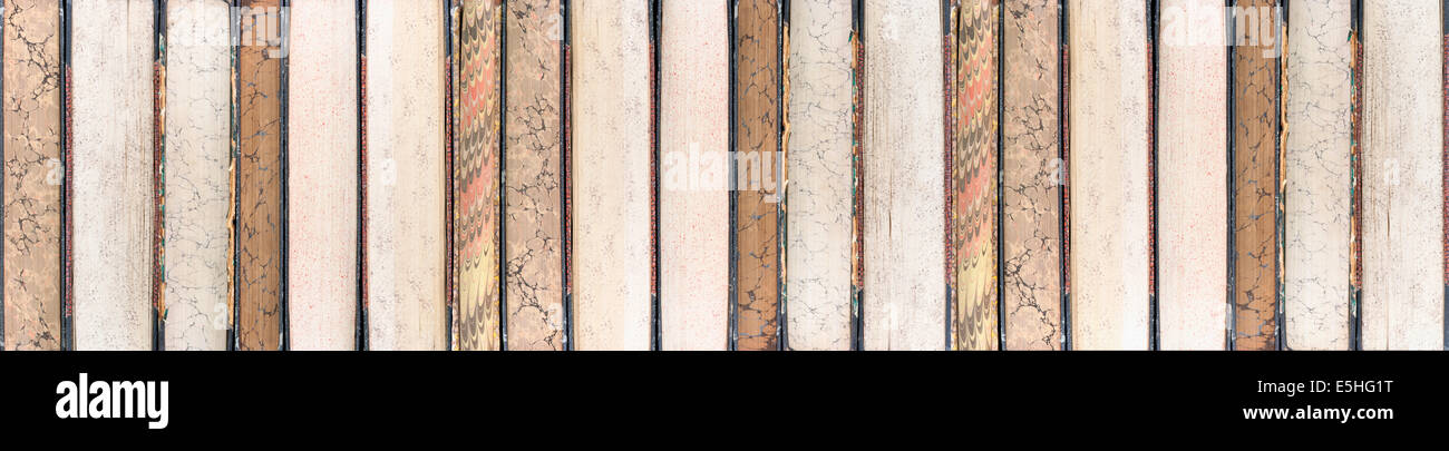 Banner da vecchi libri Foto Stock