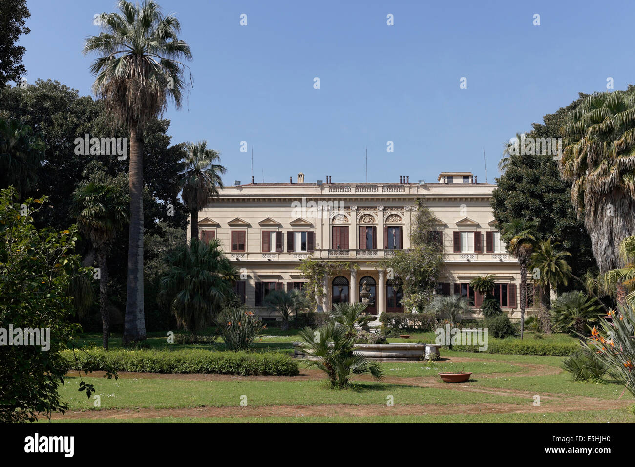 Villa Malfitano, Belle Epoque edificio, ex residenza della famiglia Whitaker, Palermo, sicilia, Italy Family Foto Stock
