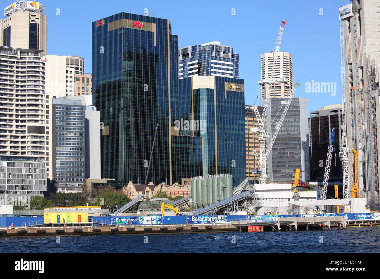 BARANGAROO Sydney Harbour SITO IN COSTRUZIONE Foto Stock