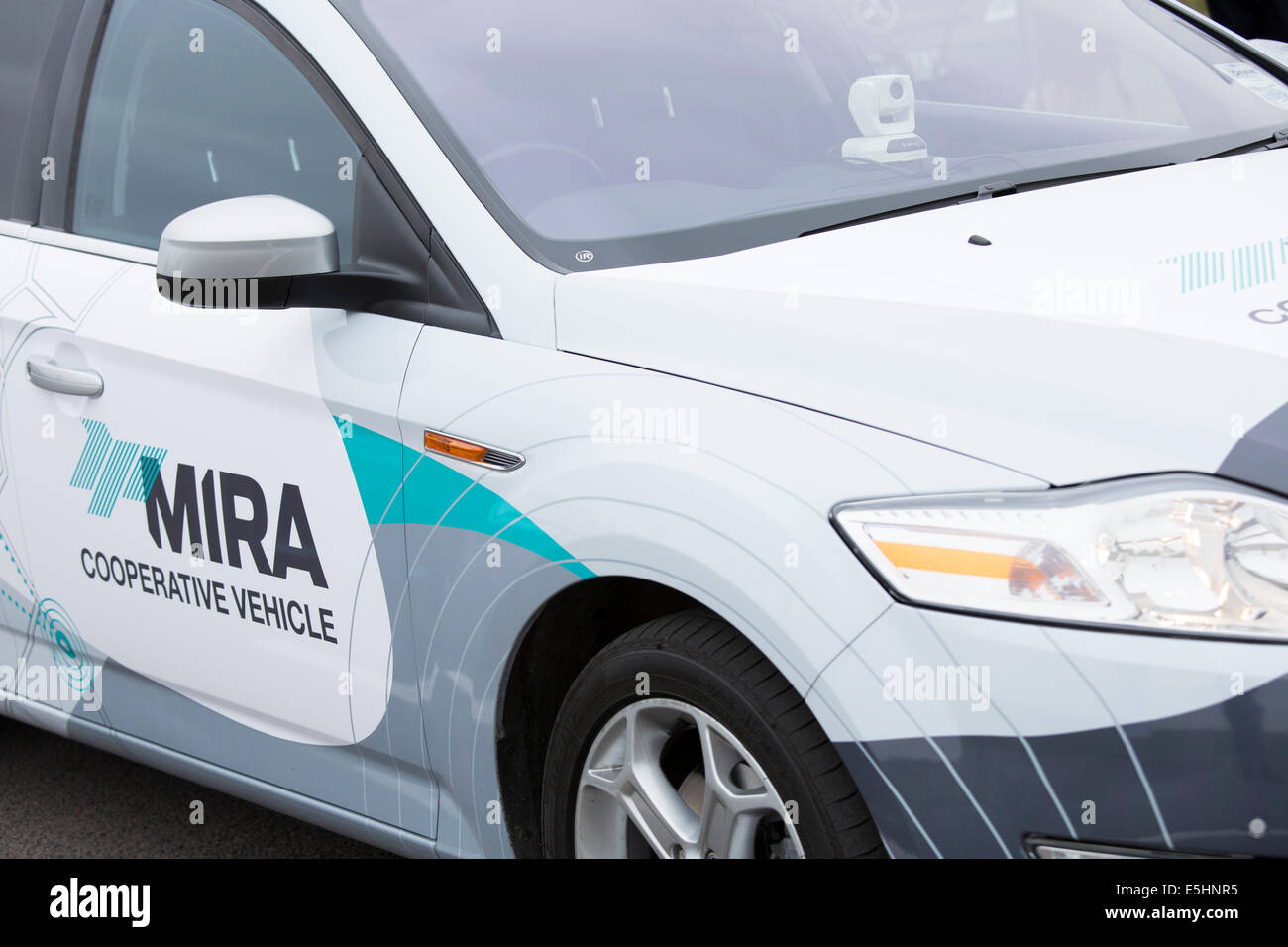 Lancio del driverless car a Mira (Motor Industry Research Association). Nella foto la vettura senza driver Foto Stock