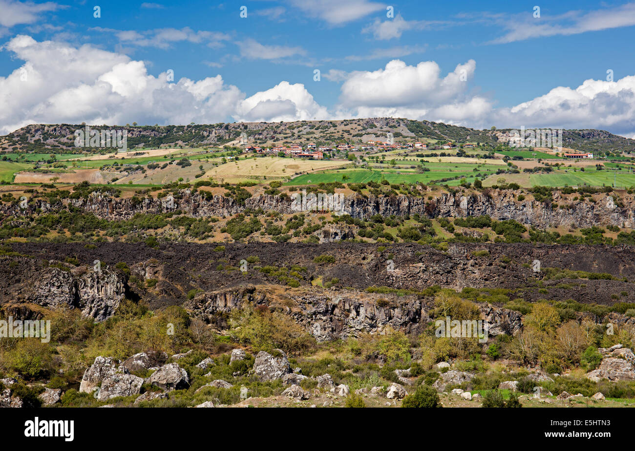 Vista panoramica del Canyon Gediz Manisa Turchia Foto Stock