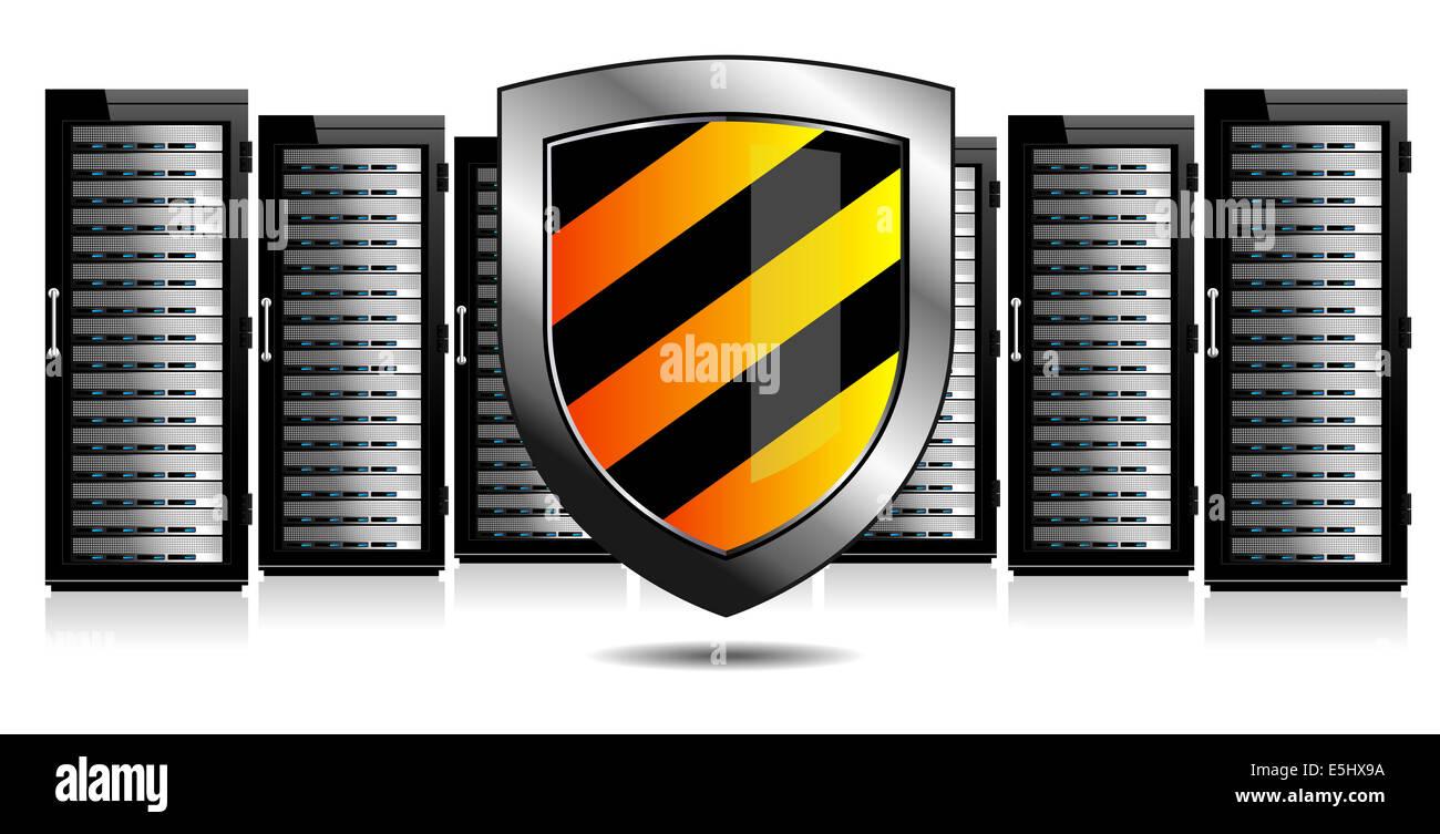 Sicurezza della rete - Information technology immagine concettuale Foto Stock