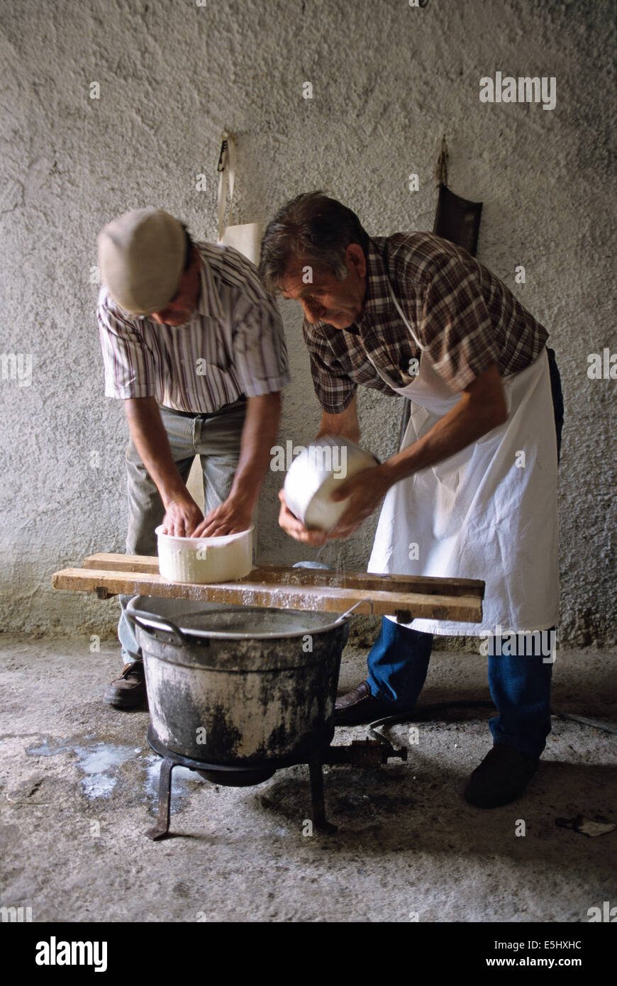 Pozzomaggiore è un piccolo villaggio nella parte nord-occidentale della Sardegna. La Shepards effettuare diversi tipi di formaggio di capra e sh Foto Stock
