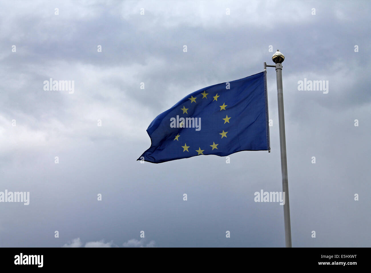 Bandiera dell'Unione europea Foto Stock