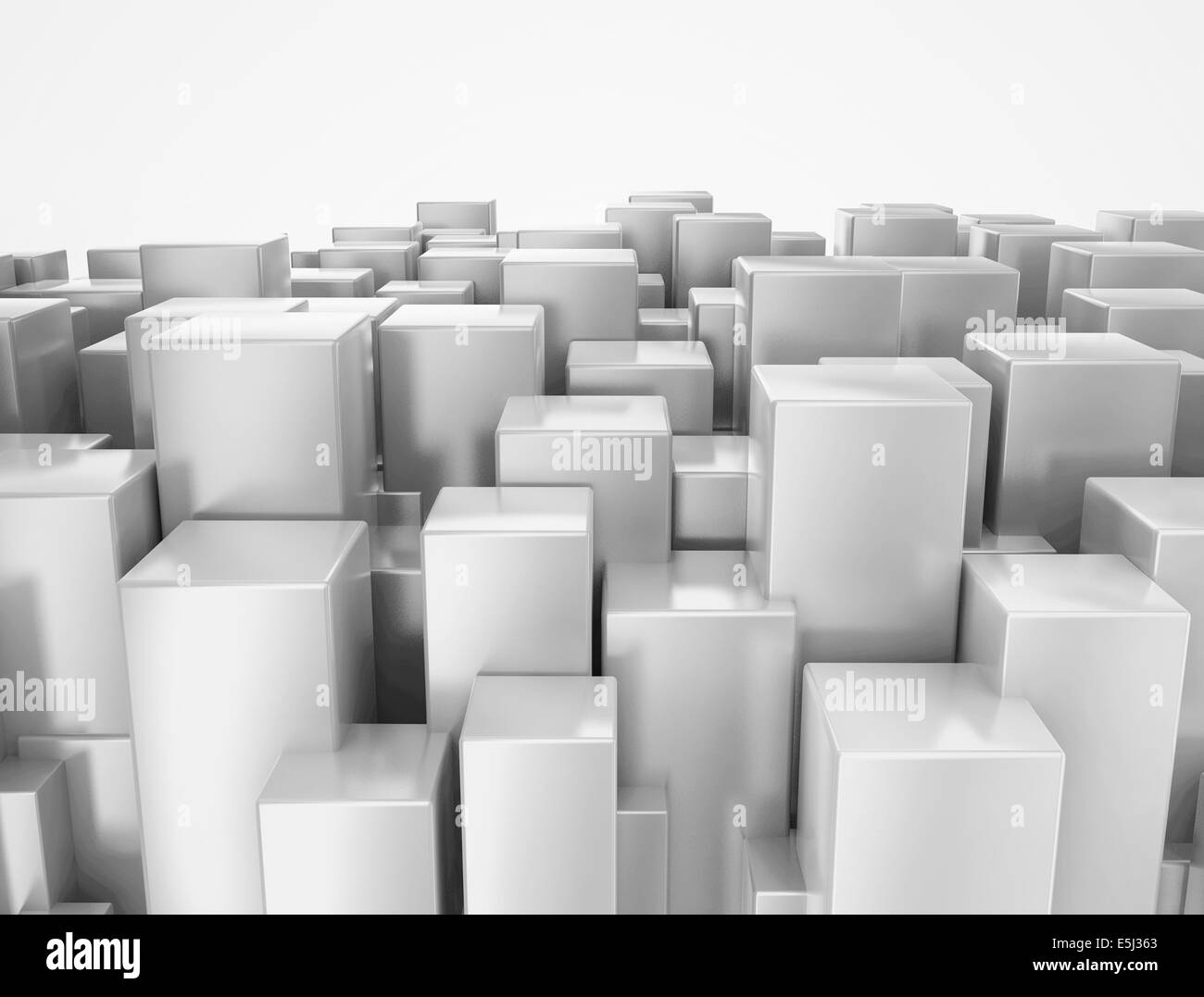 Abstract della città in 3D Foto Stock