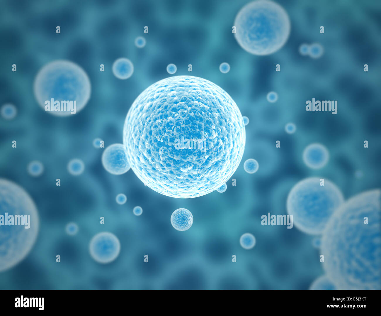 Alta dettagliata di cellule di batteri sfondo della scienza Foto Stock