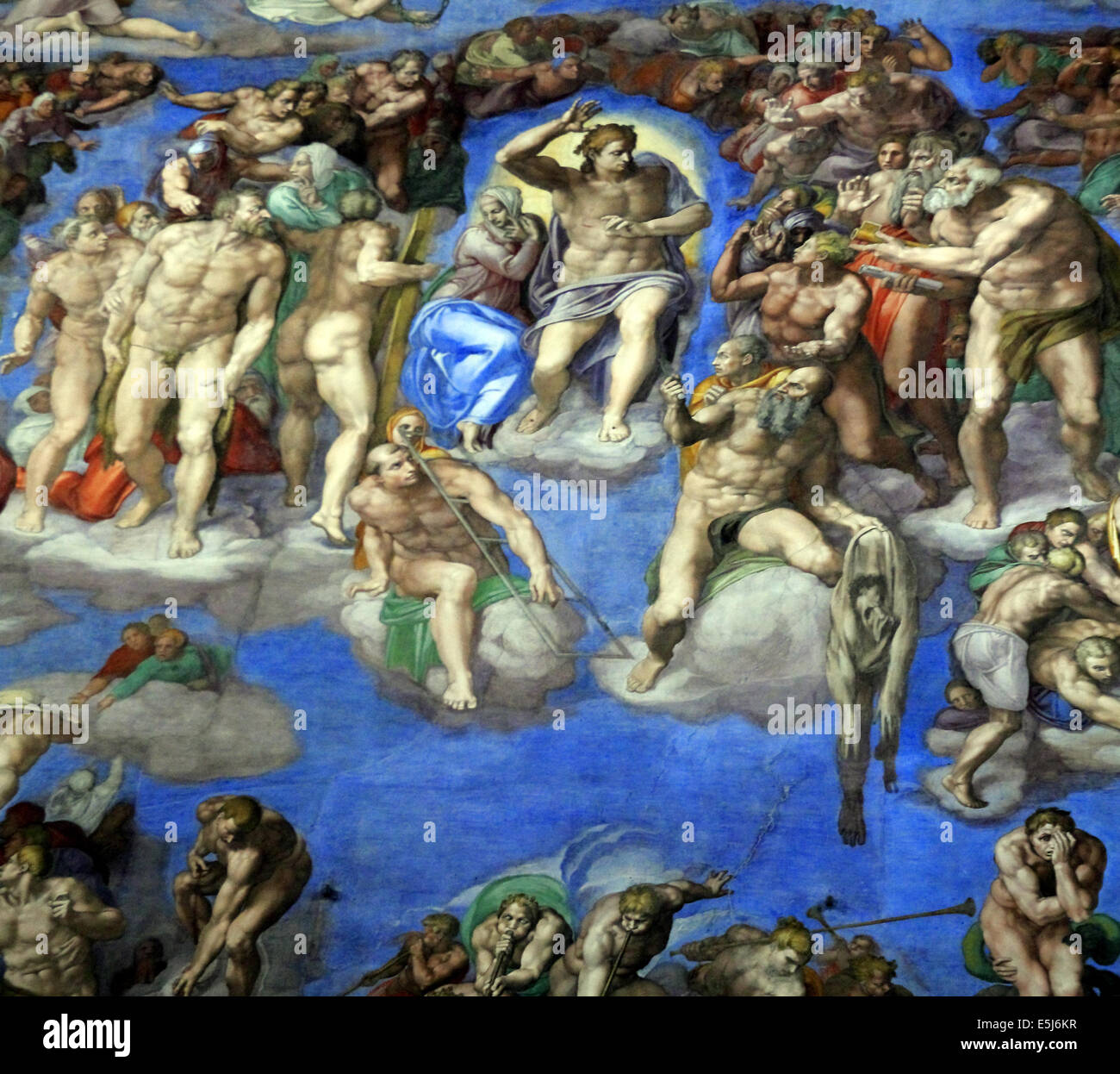 Il Giudizio Universale di Michelangelo alla Cappella Sistina, Vaticano,  Roma, Italia Foto stock - Alamy