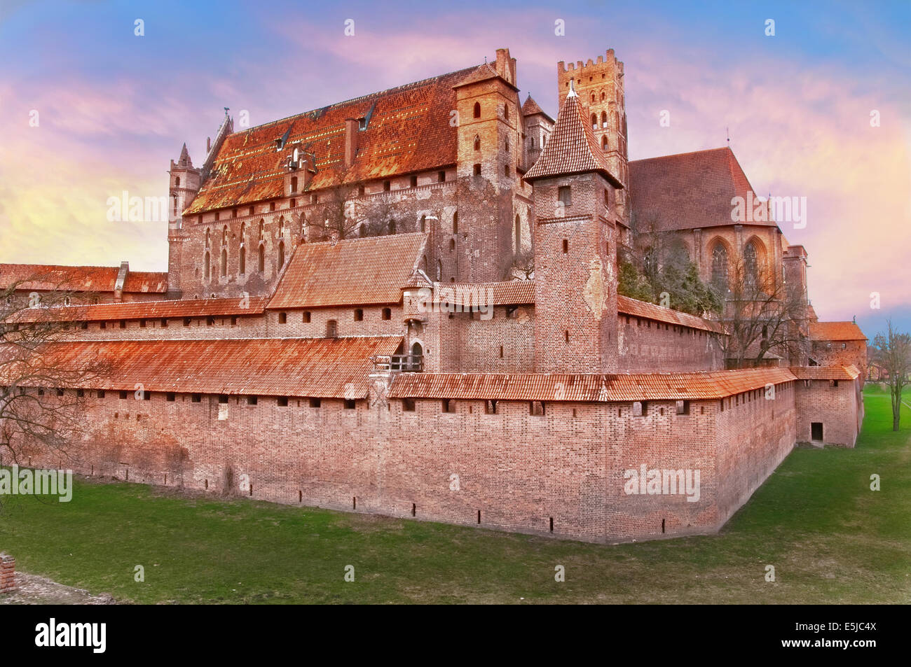 Vista del castello gotico - residence di teutonico Master award. Foto Stock