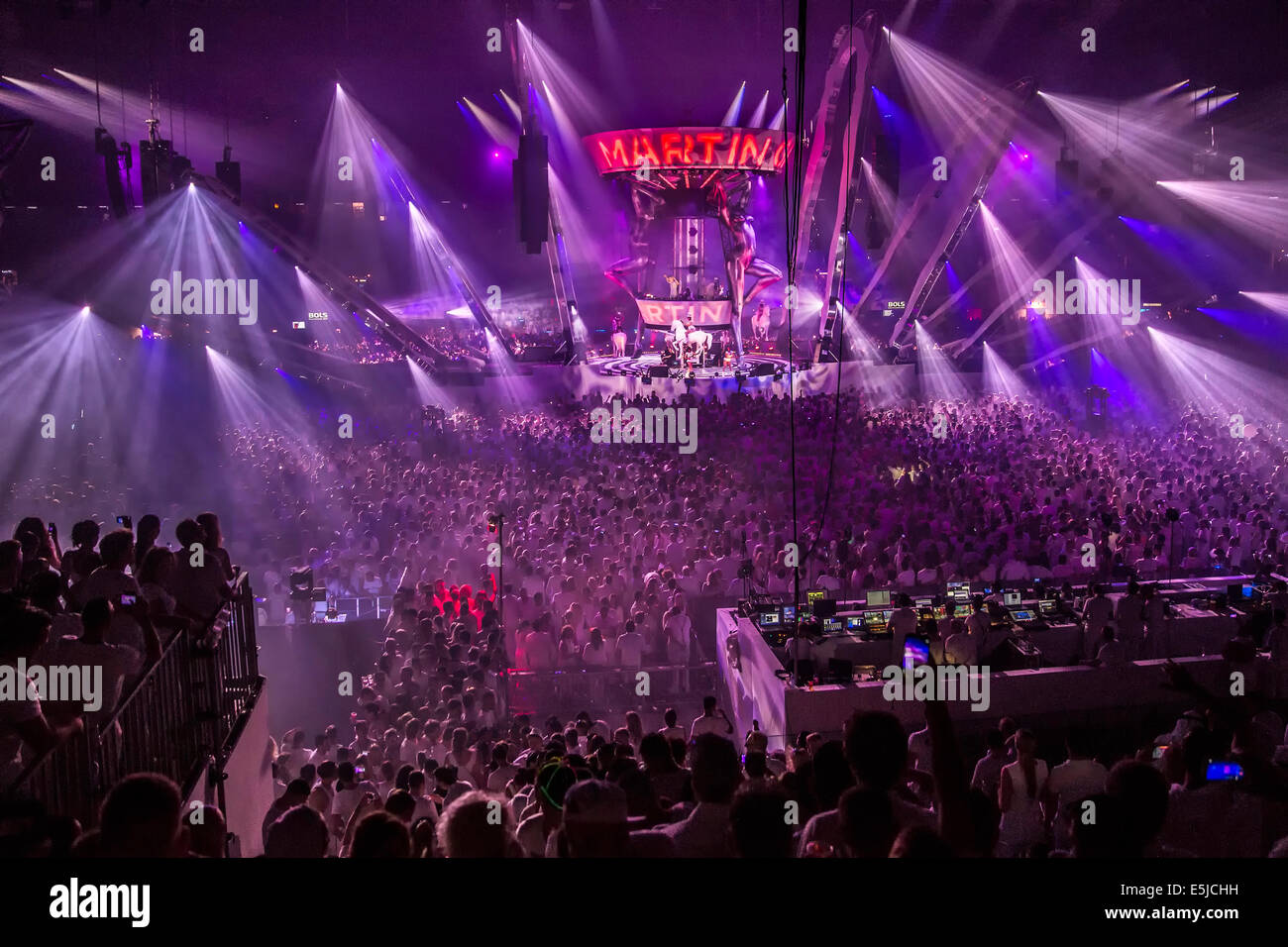 Holland, sensazione. Premiere "Benvenuto all'Pleasuredome' Amsterdam Arena. Il 5 luglio 2014. DJ Martin Garrix. Solo uso editoriale Foto Stock