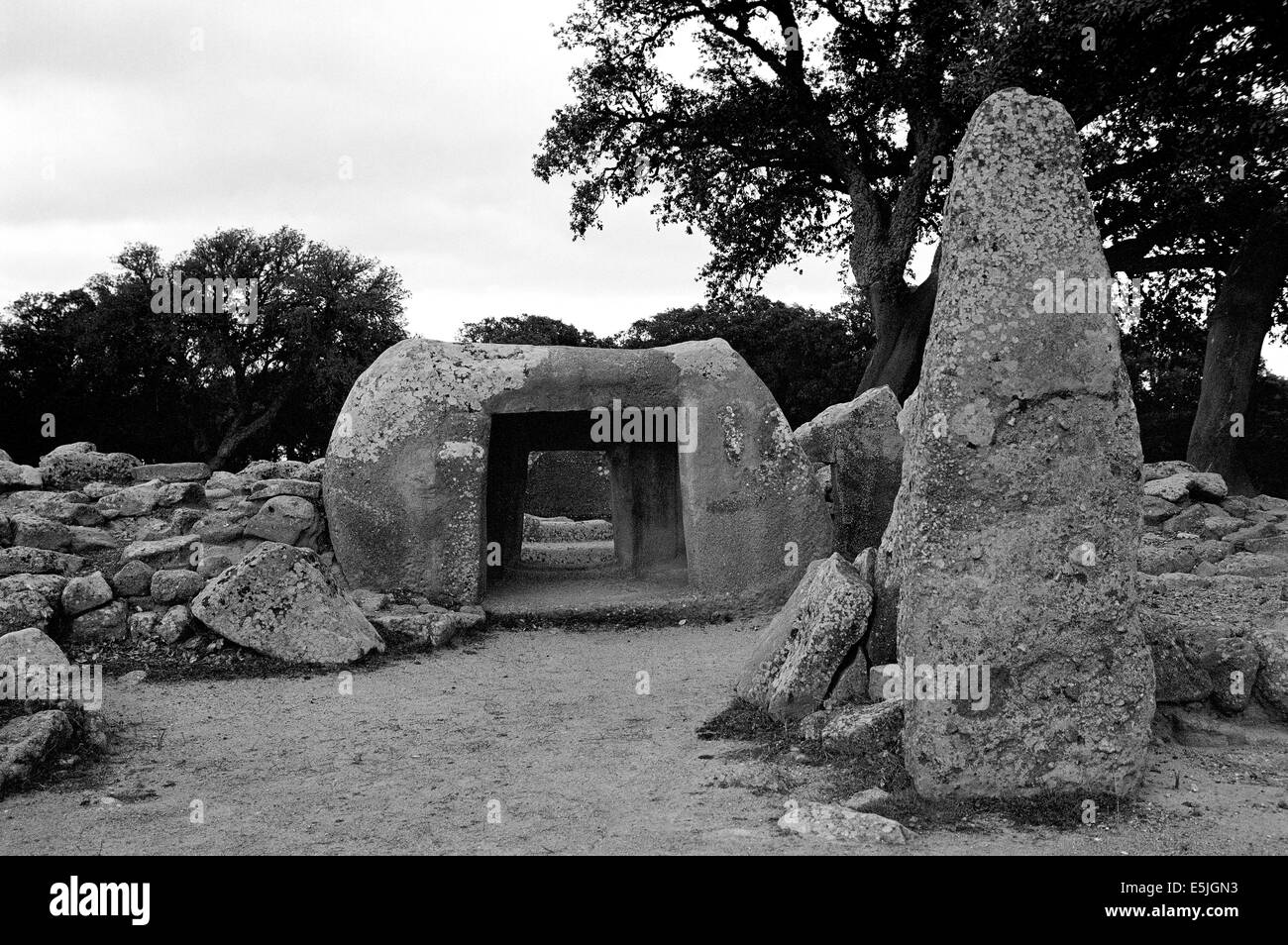 Villaggio Nuragico in Sardegna Foto Stock