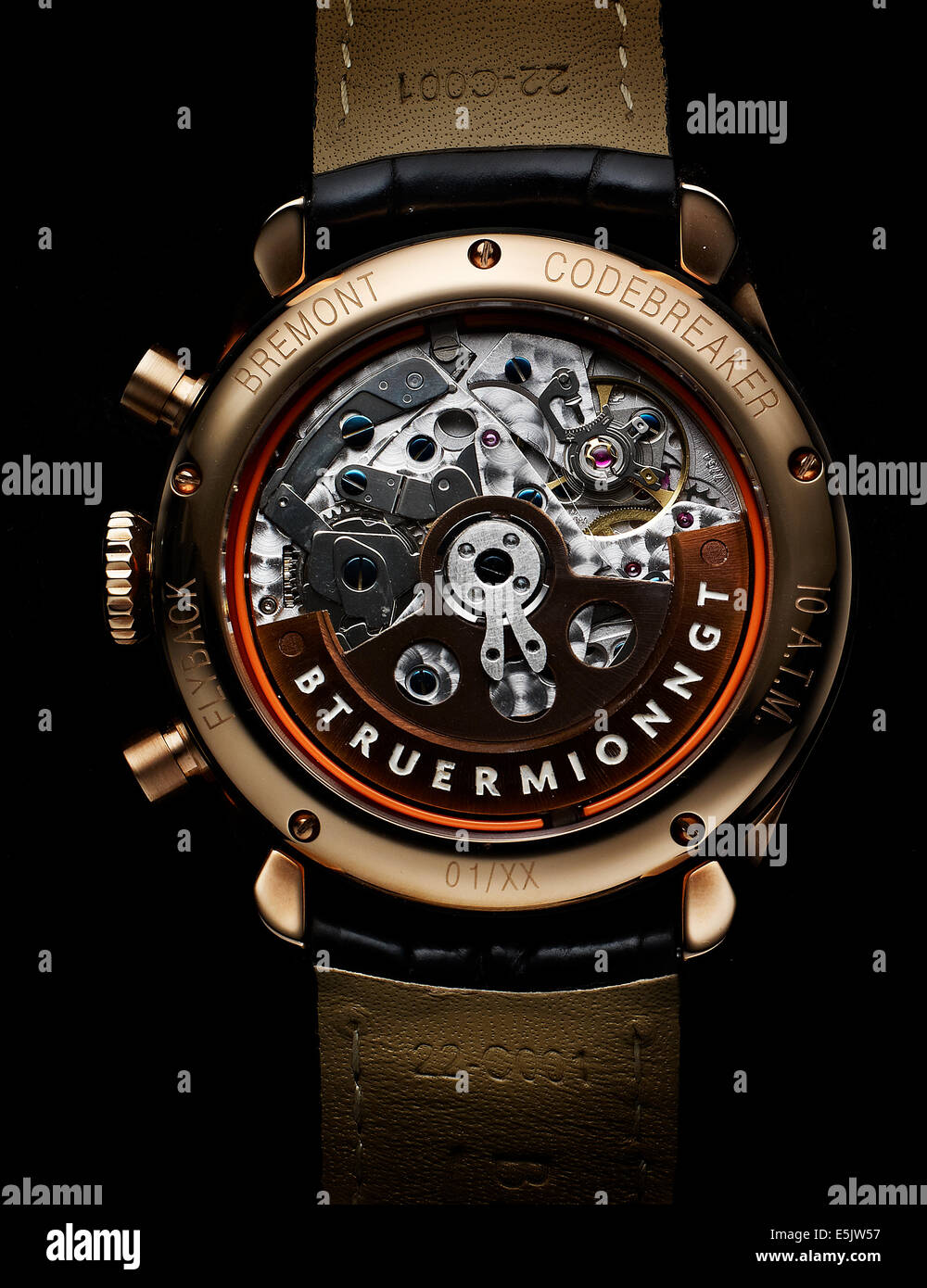 Bremont watch, close up meccanica Foto Stock
