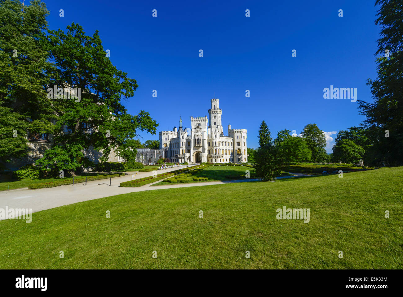 Castello Hluboka nad Vltavou, Frauenberg Foto Stock