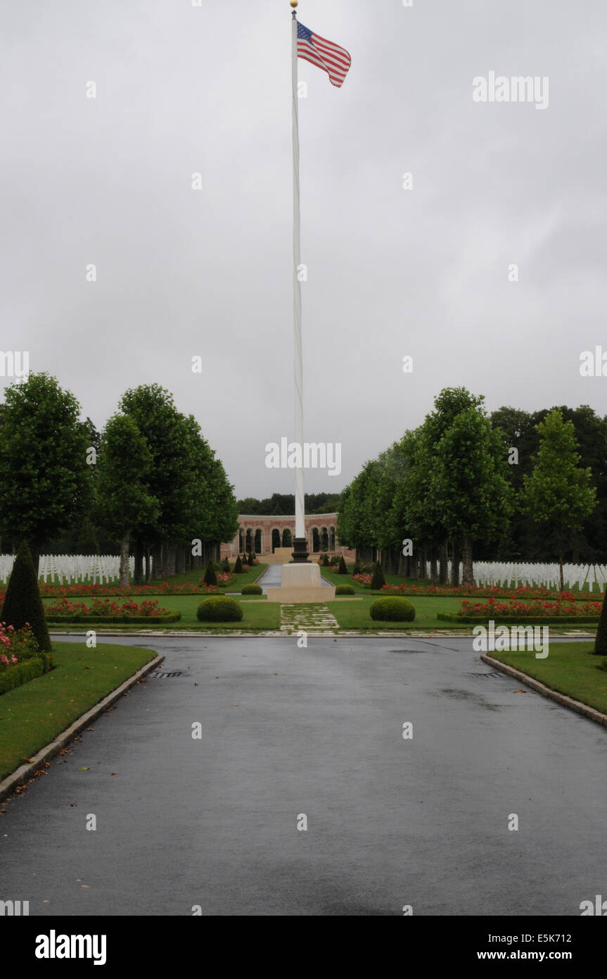 Oise-Aisne Cimitero Americano Foto Stock