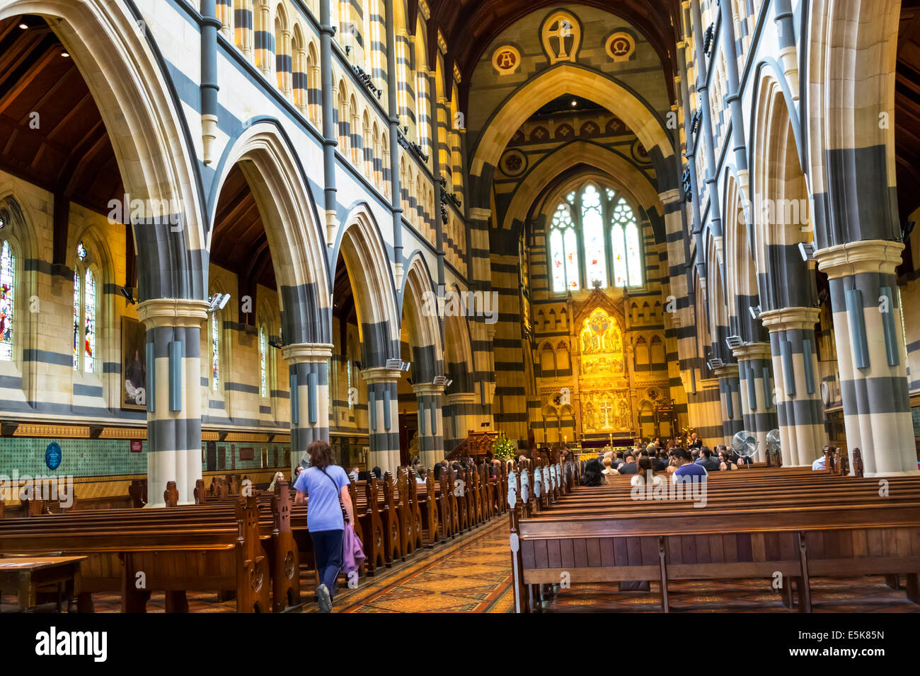 Melbourne Australia, Swanston Street, St Paul's Cathedral, interno, Anglicano, AU140322030 Foto Stock