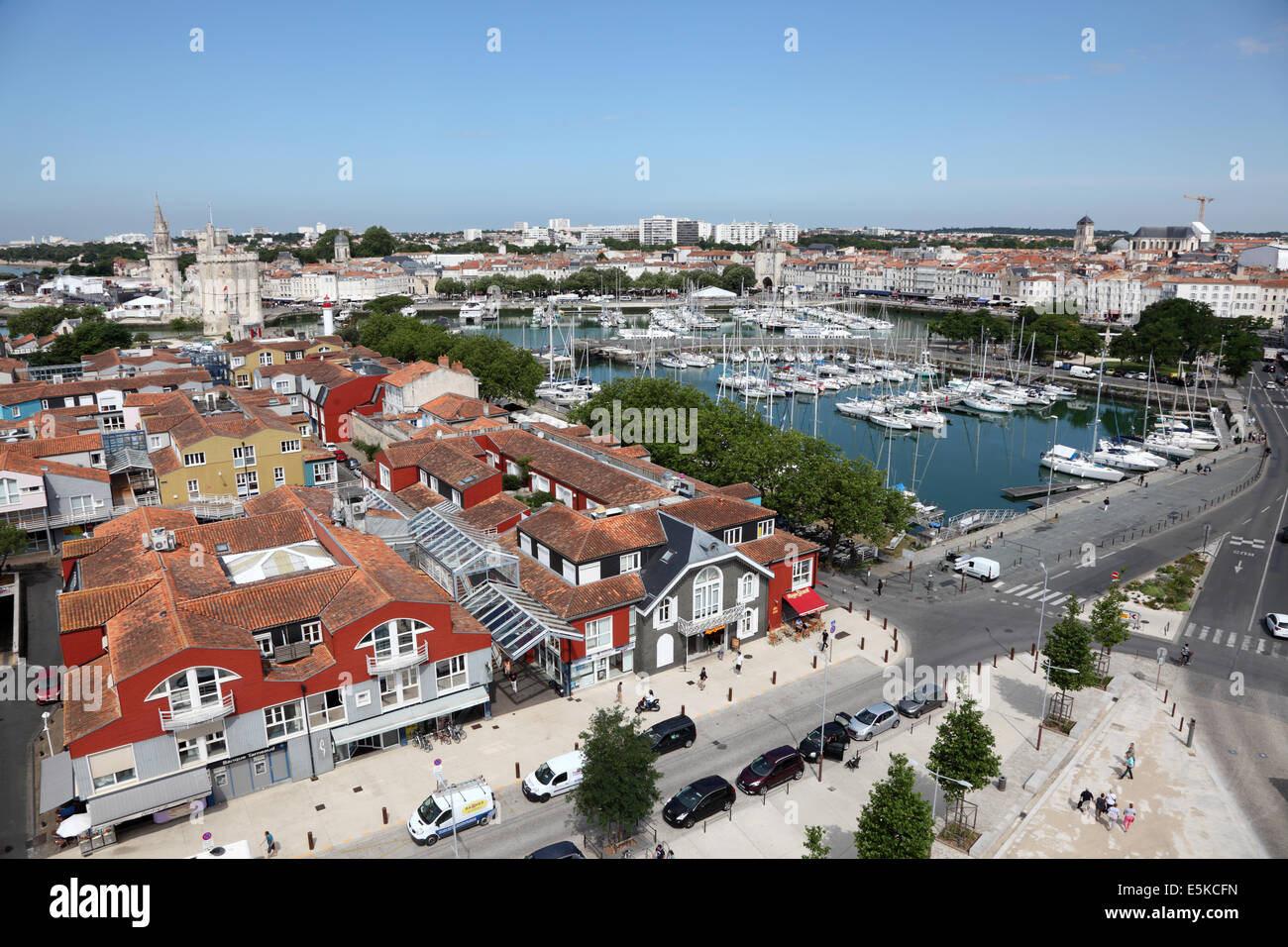 Vista aerea di La Rochelle Charente Maritime, Francia Foto Stock