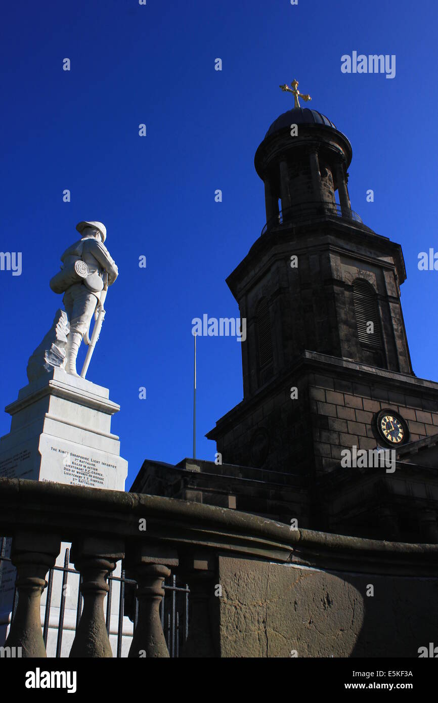 Shrewsbury Boer War Memorial Foto Stock