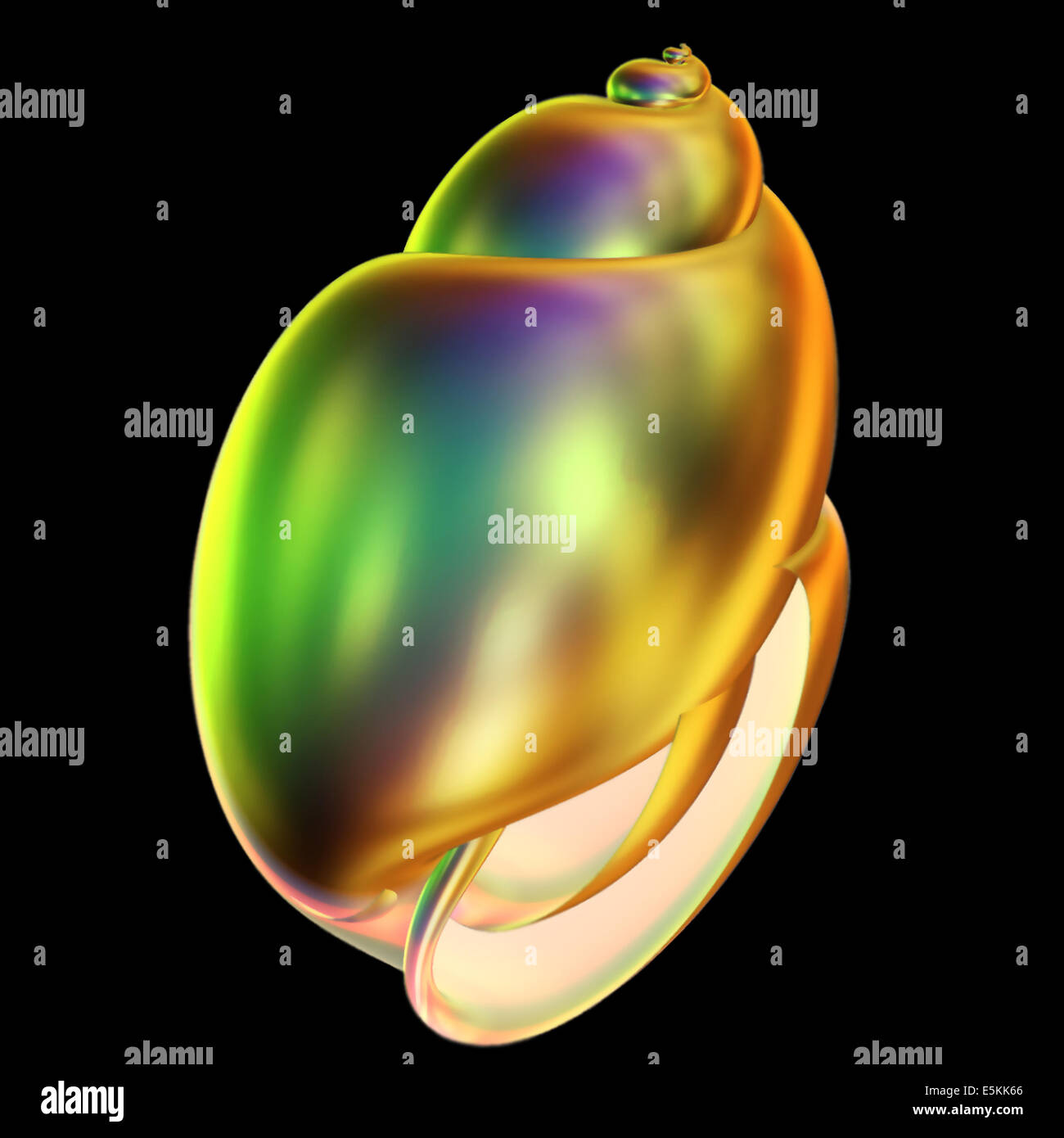 Abstract frattale che assomiglia a un guscio tropicali Foto Stock