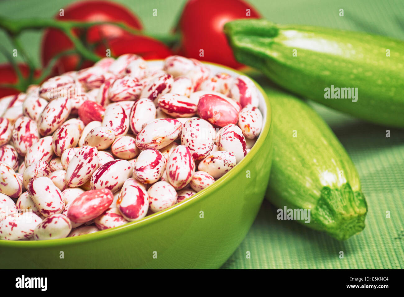 Fagioli borlotti, cranberry, Romano Bean Foto Stock