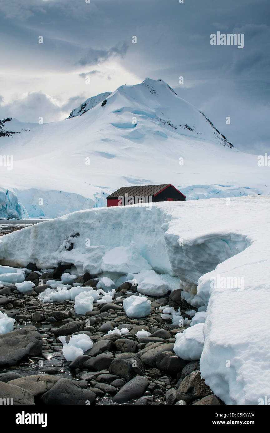 Port Lockroy stazione di ricerca, oggi un museo, Wiencke, Palmer arcipelago, Antartide Foto Stock