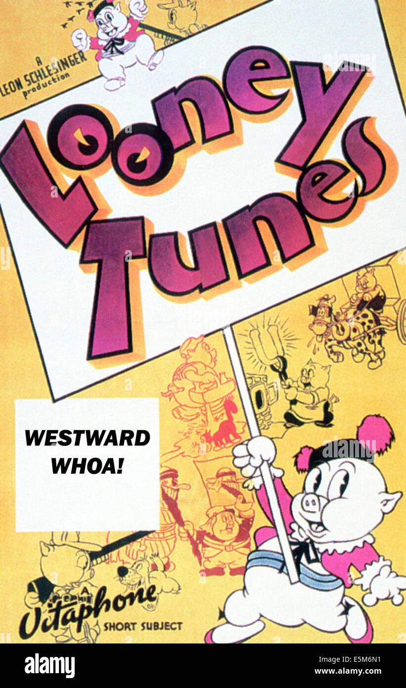 WESTWARD WHOA, Porky Pig, 1936 Foto Stock