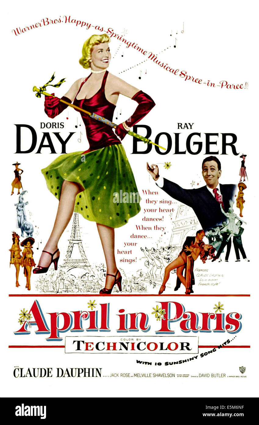 Aprile a Parigi, Doris Day, Ray Bolger, 1953 Foto Stock