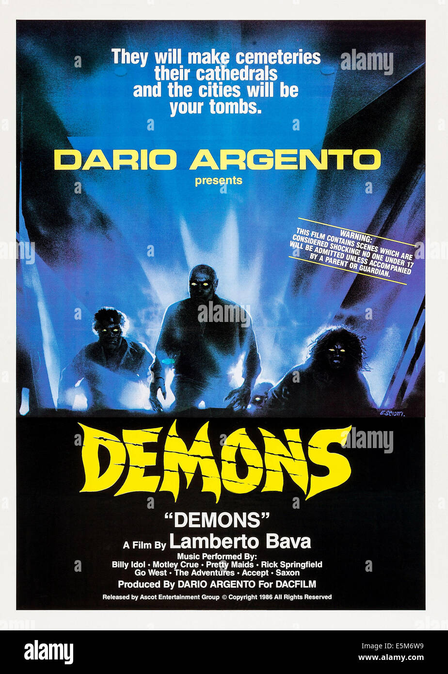 I DEMONI (aka demoni), 1985. ©Ascot film/cortesia Everett Collection Foto Stock