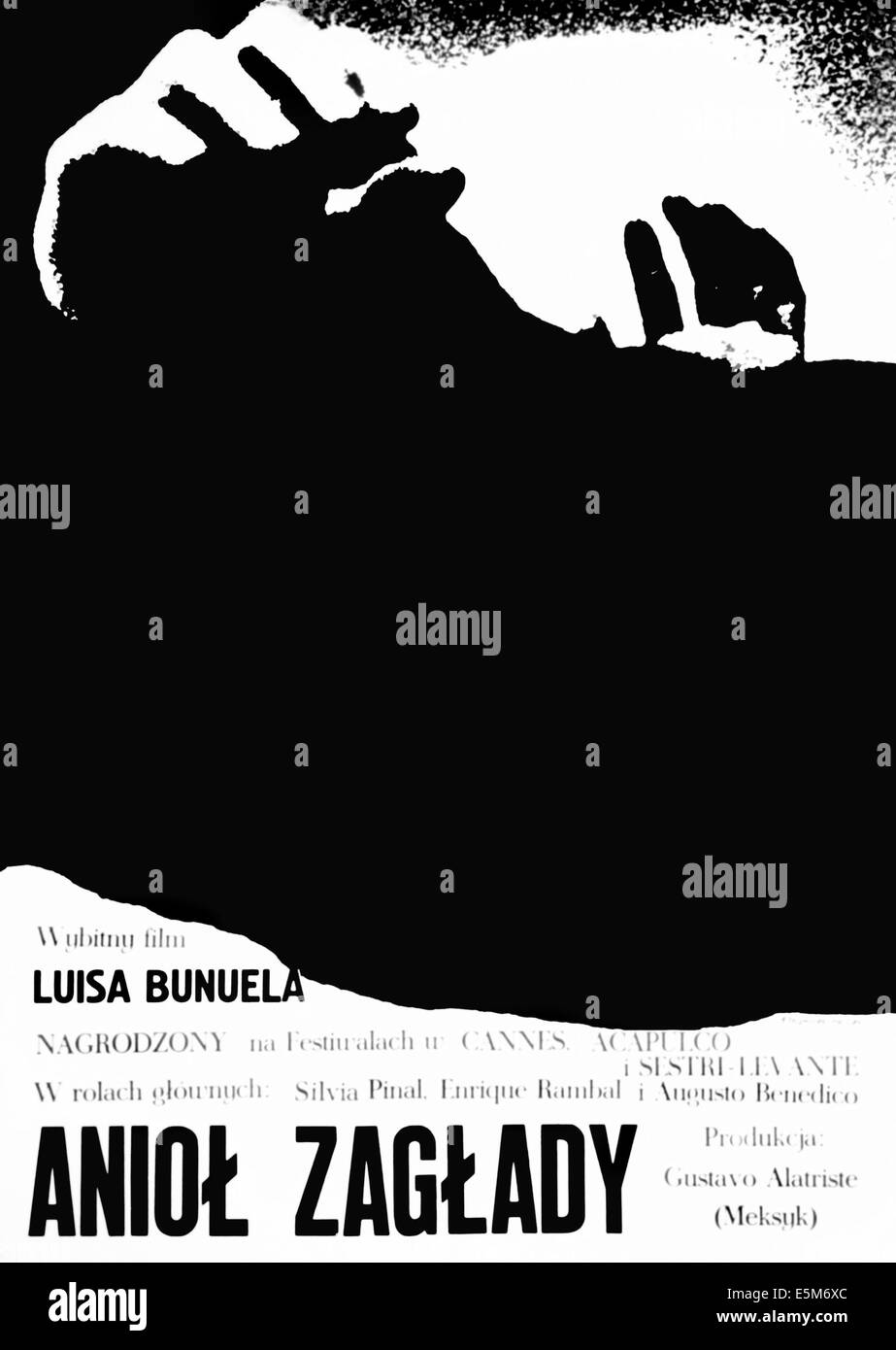 Il STERMINANDO ANGEL, polacco locandina, 1962 Foto Stock