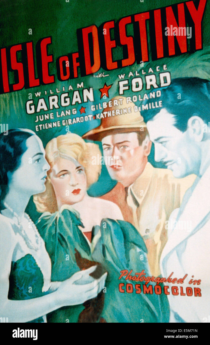 Isola di destino, Katherine DeMille, Giugno Lang, William Gargan, Gilbert Roland, 1940 Foto Stock